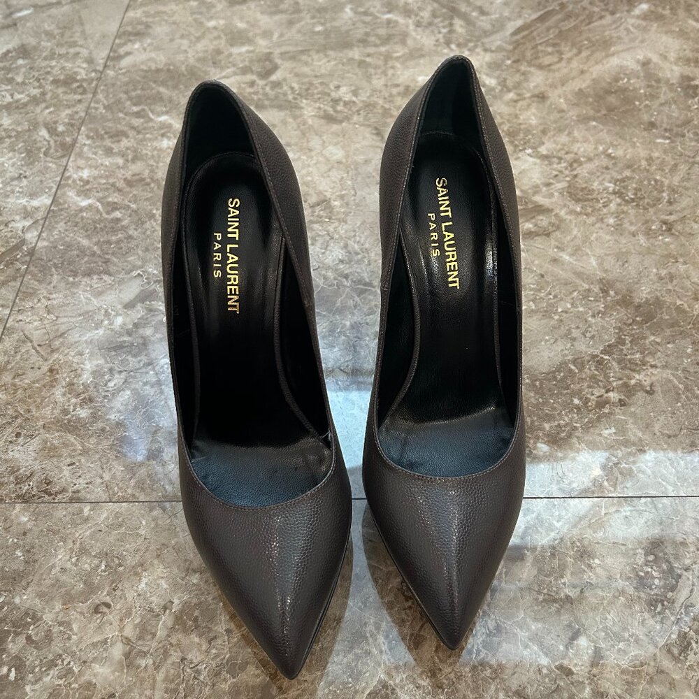Saint Laurent grey heels